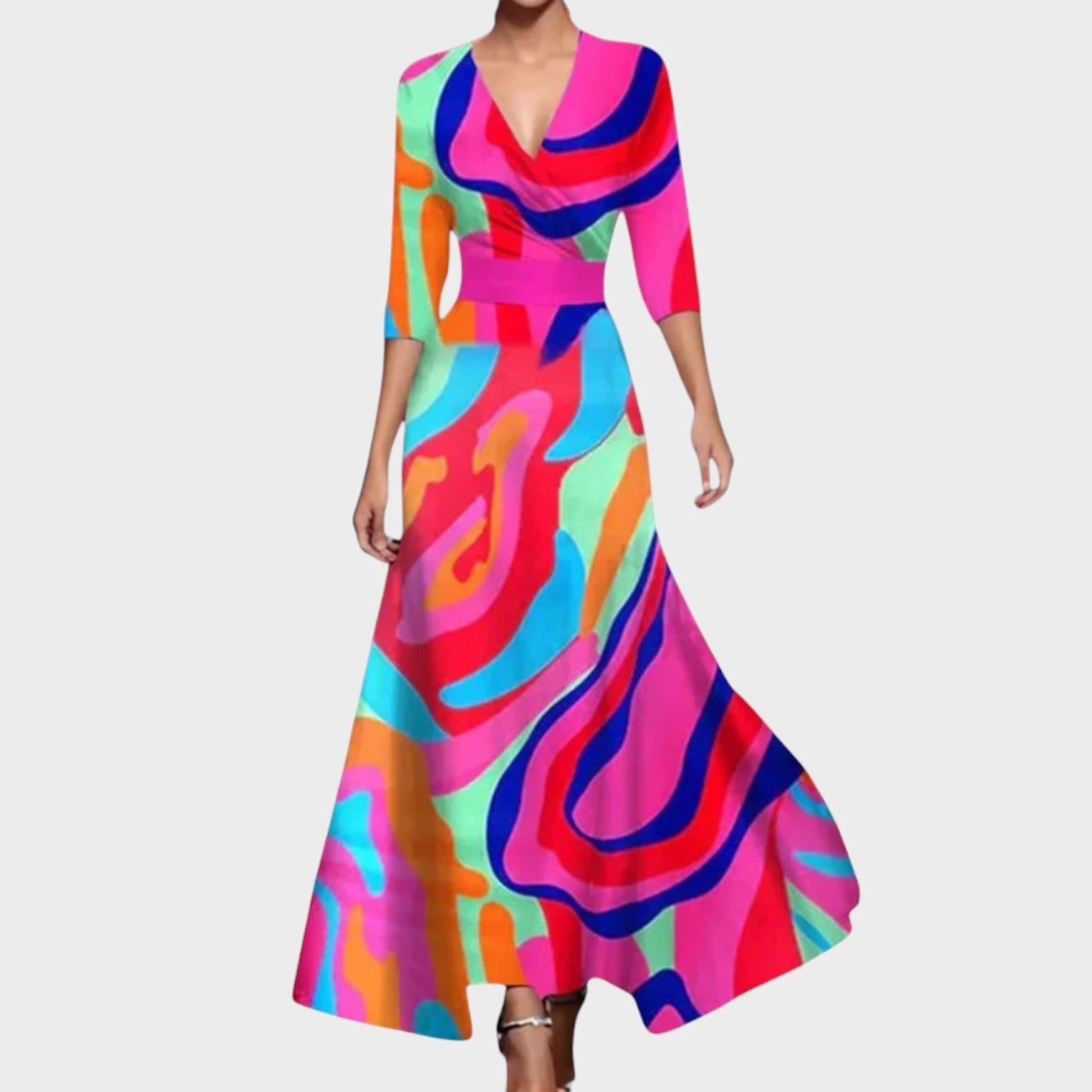 Isadora - Rankų darbo prabangi maxi suknelė