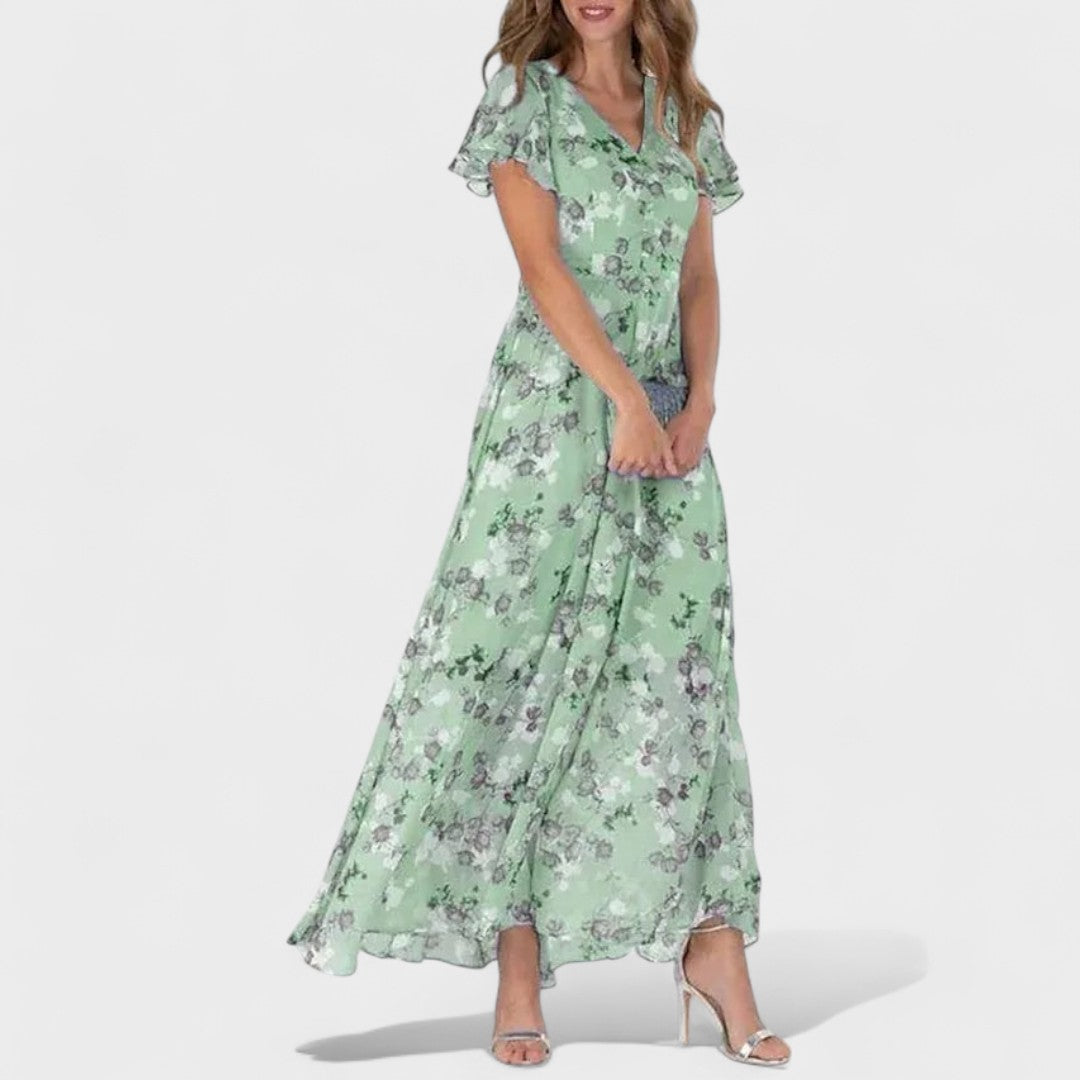 Mila - Elegantiška ilga suknelė prabangiu stiliumi