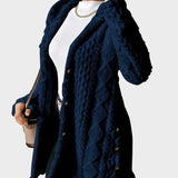 Vesna - plišinis kardiganas su gobtuvu