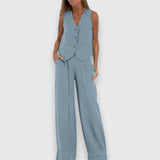 Vasaros dviejų dalių komplektas lengvam malonumui