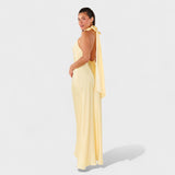 Martina - Suknelė su elegantišku satino kaspinu