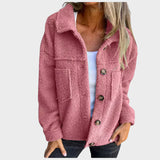 Eva - minkšta polarinė striukė su mygtukais