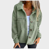 Eva - minkšta polarinė striukė su mygtukais