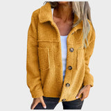 Eva - minkšta polarinė striukė su mygtukais