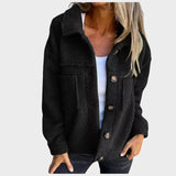 Eva - minkšta polarinė striukė su mygtukais