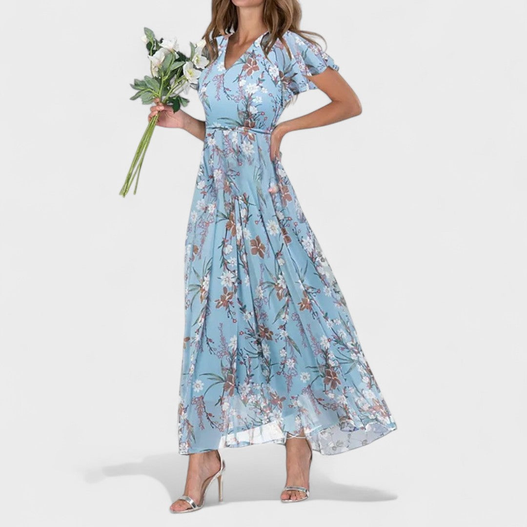 Mila - Elegantiška ilga suknelė prabangiu stiliumi