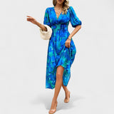 Clara – elegantiška gėlių midi suknelė