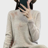 Megztinis su drugelių motyvu