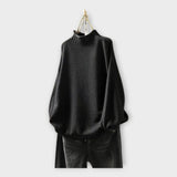 Megztas puloveris su aukšta apykakle