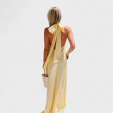 Martina - Suknelė su elegantišku satino kaspinu