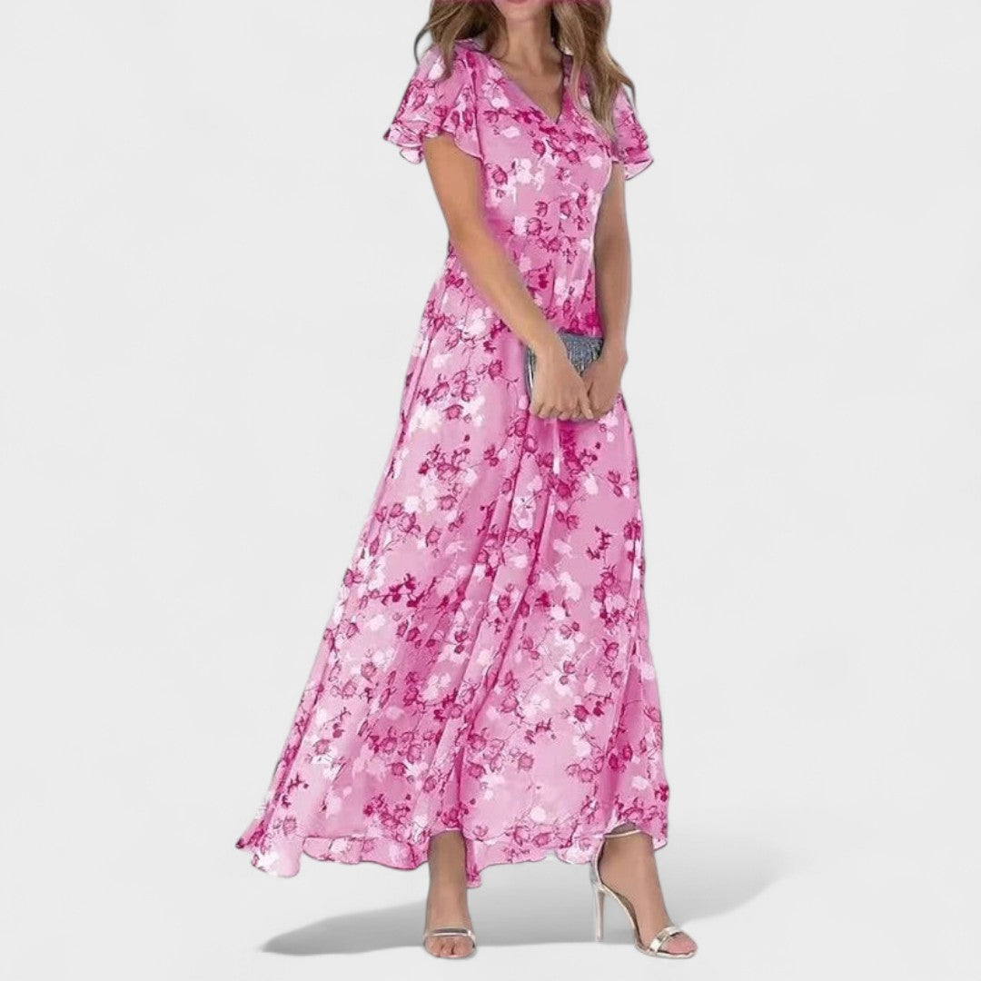 Mila - Elegantiška ilga suknelė prabangiu stiliumi