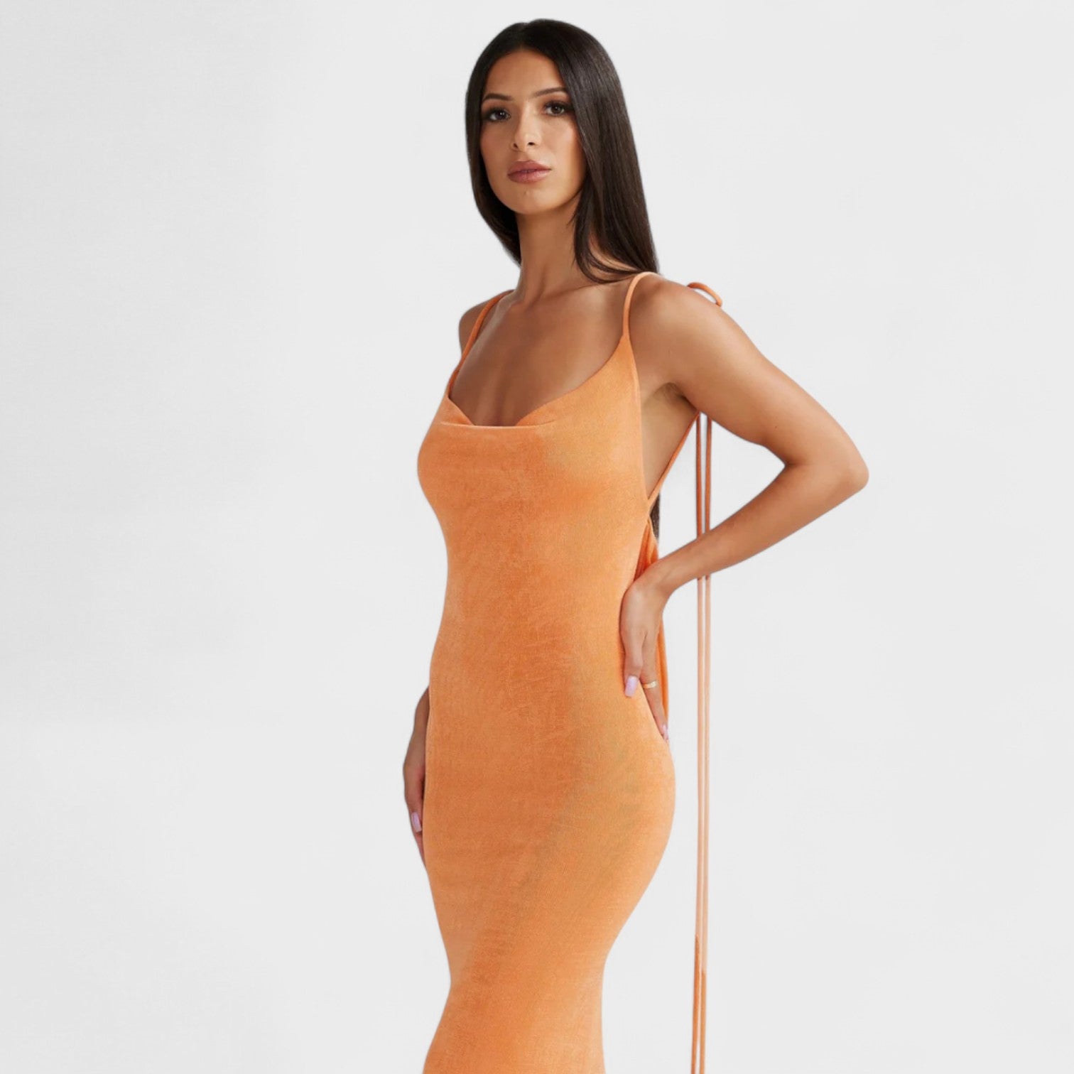 Halina - Midi suknelė su korsetu