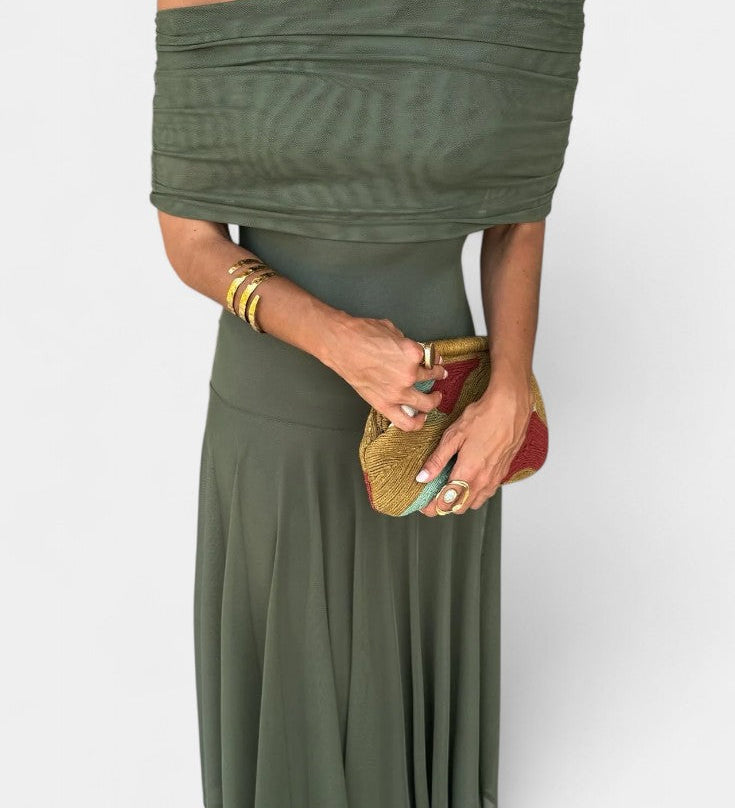 Renata - Maxi su asimetriniu pečiu