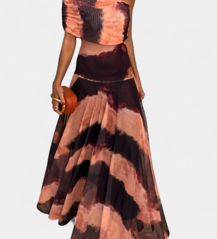 Renata - Maxi su asimetriniu pečiu