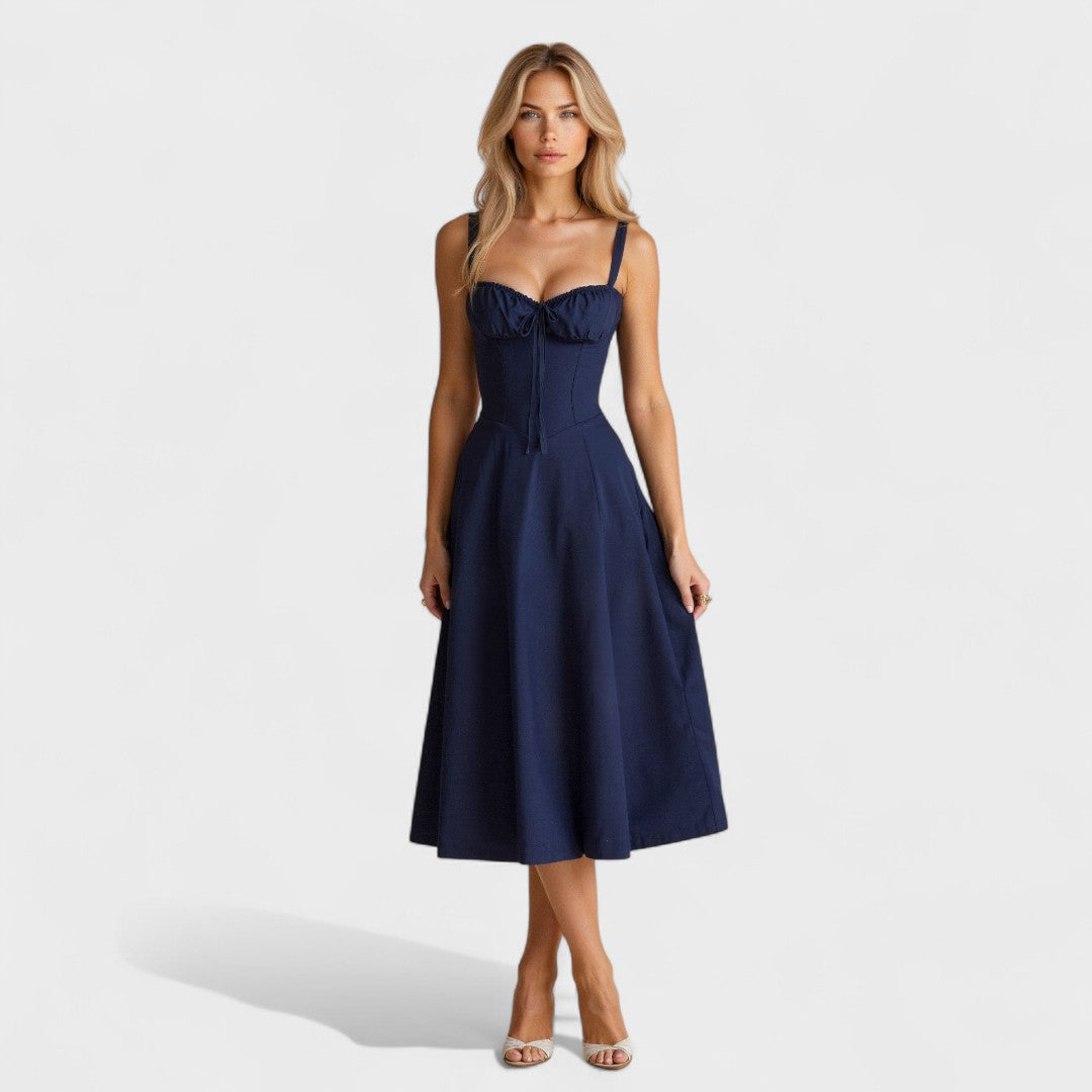 Petra - Midi korsetinė suknelė