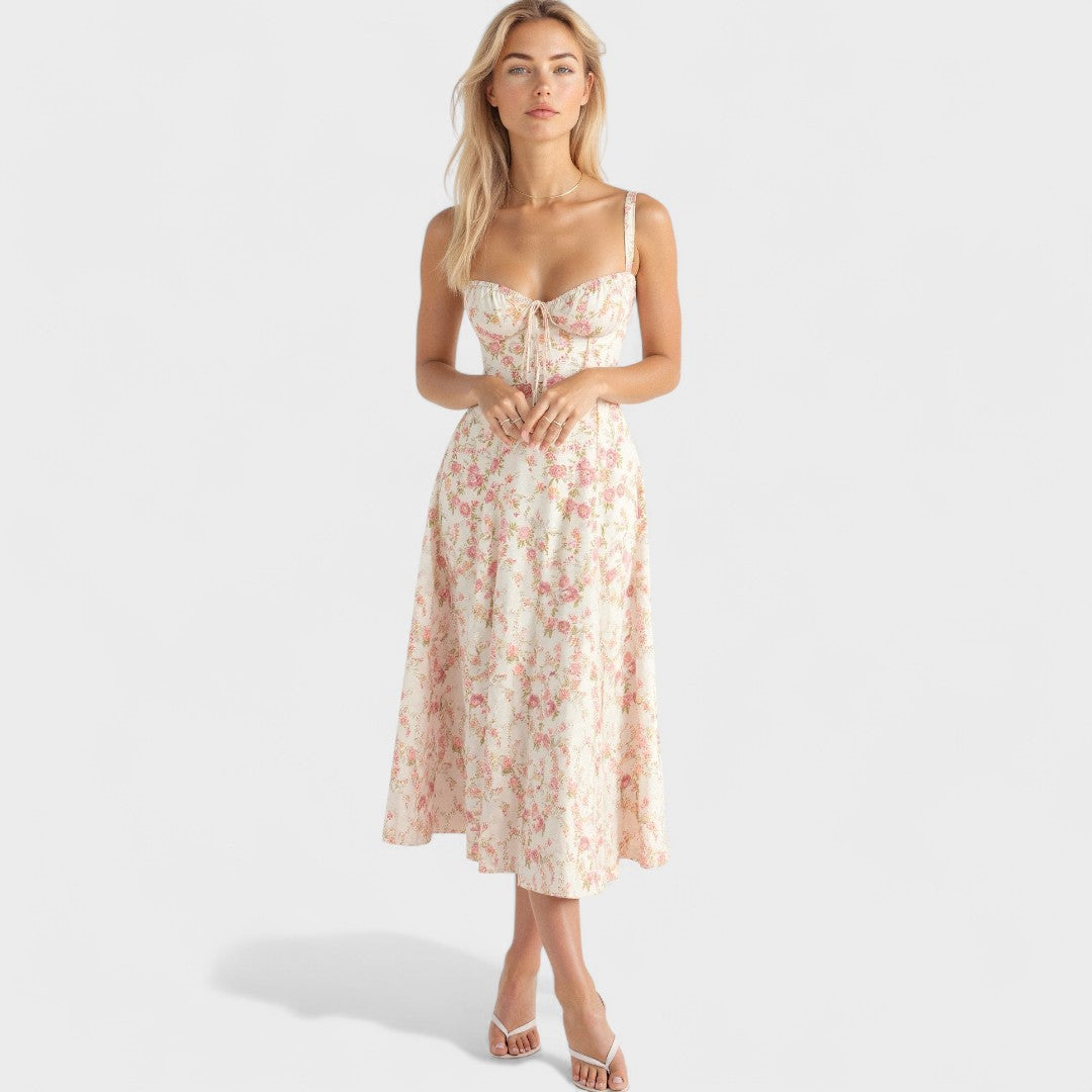 Petra - Midi korsetinė suknelė