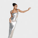 Sparkle Silver – Gala suknelė, naktinė versija